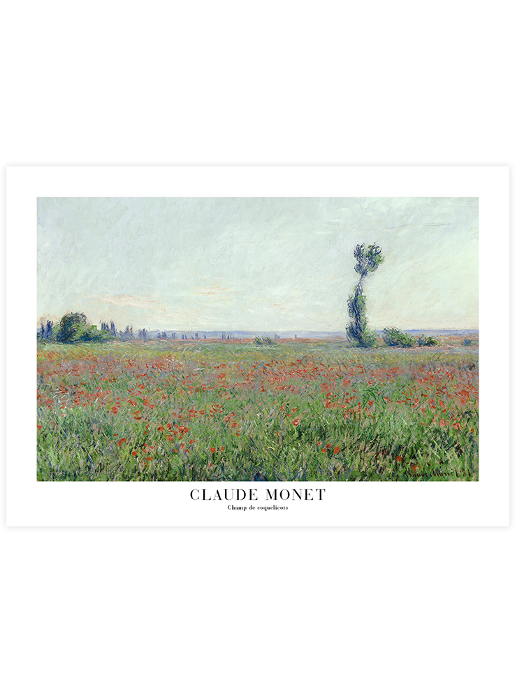 Monet Poppy Field - Art Print Ürün ana görseli
