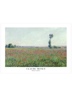 Monet Poppy Field - Art Print