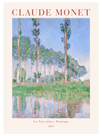 Monet Les Trois Arbres, Printemps - Art Print