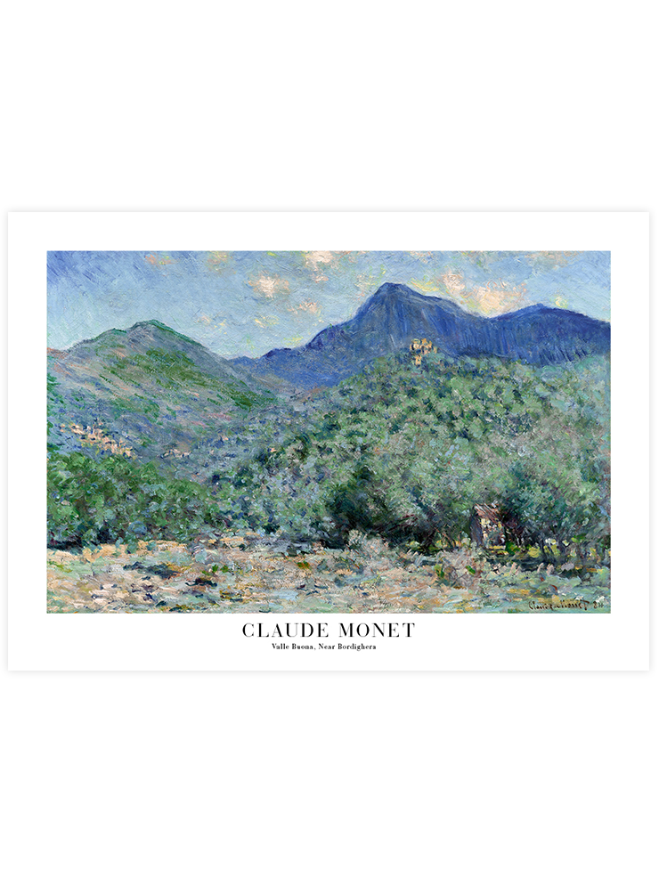 Monet Valle Buona Near Bordighera - Art Print