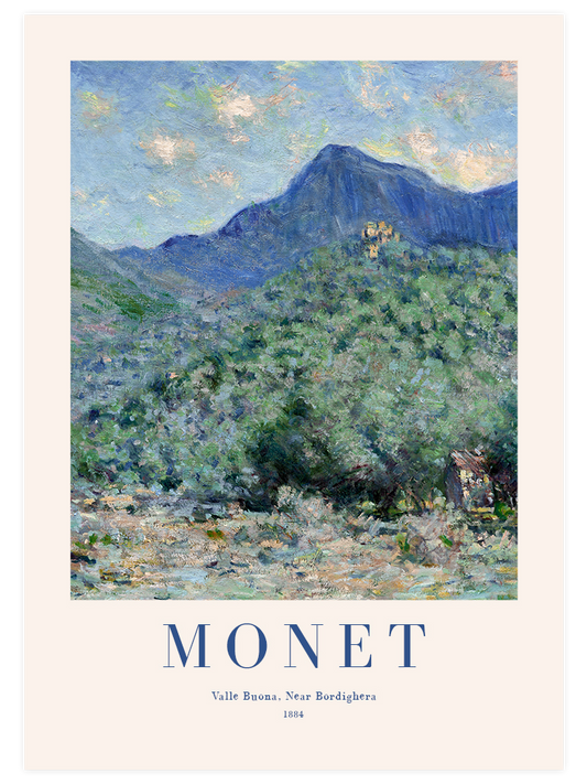 Monet Valle Buona Near Bordighera - Art Print