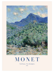 Monet Valle Buona Near Bordighera Poster - Giclée Baskı