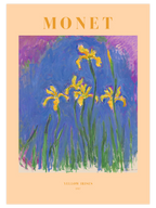 Monet Yellow Irises - Art Print