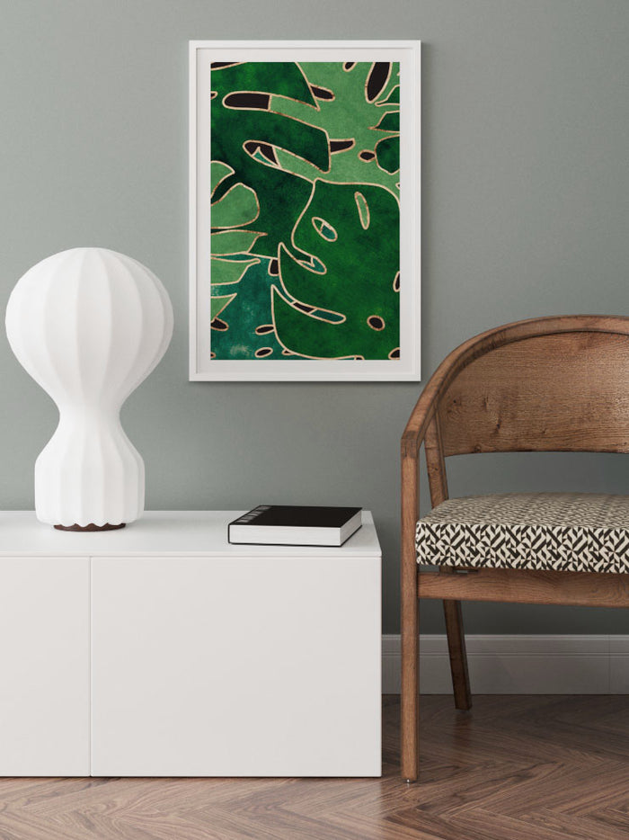 Monstera Yaprakları N1 - Art Print  Poster