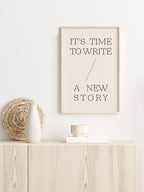 Write A New Story - Art Print