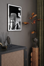 Vintage Mikrofon - Art Print