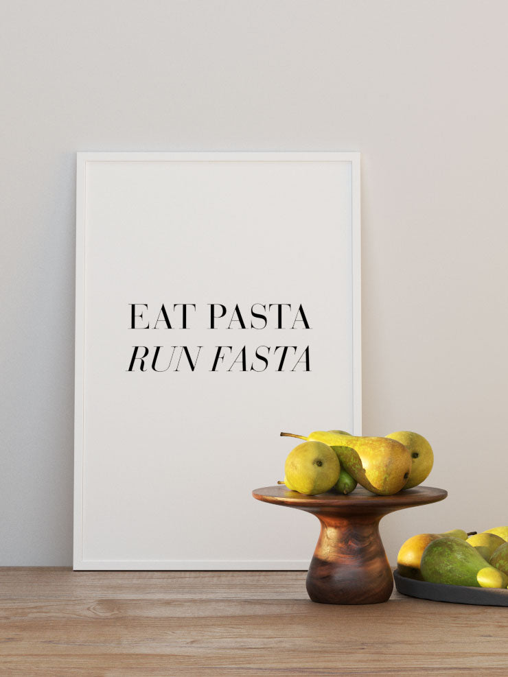Eat Pasta - Art Print  Poster