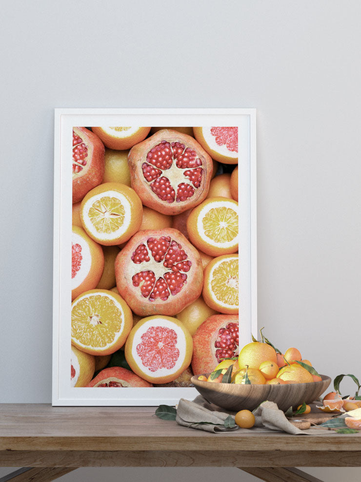 Nar Ve Portakal - Art Print Ürün ikincil görseli