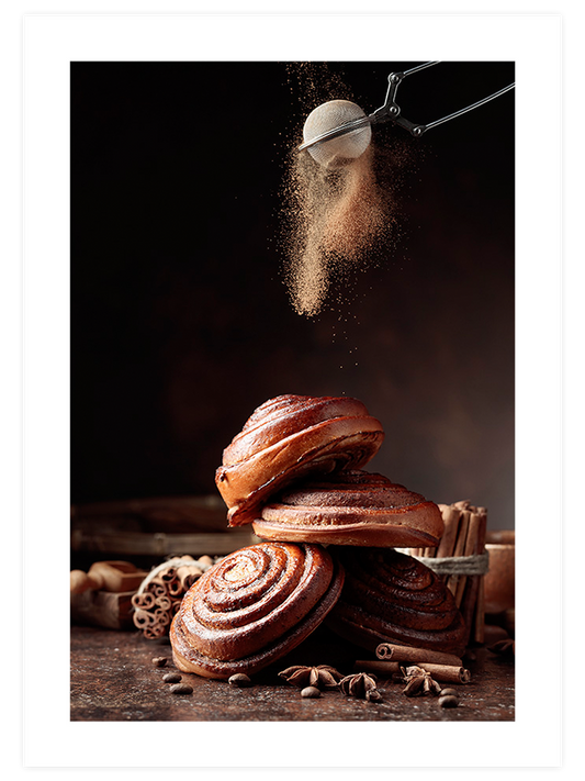 Cinnamon Rolls Poster - Giclée Baskı