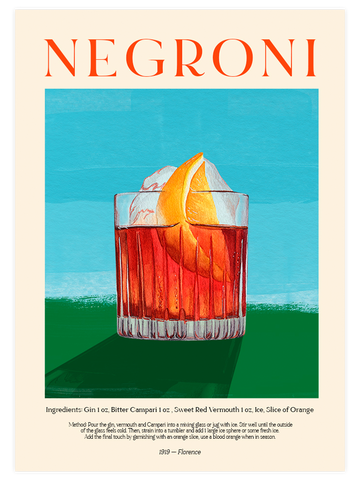 Negroni & Spaghetti - Poster Seti Duo