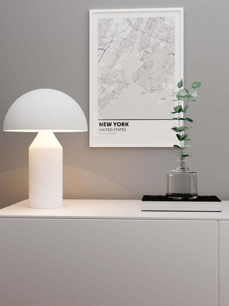 New York Haritası - Art Print