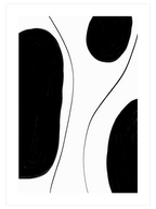 Noir Sur Blanc N1 - Art Print