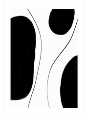Noir Sur Blanc N1 - Fine Art Poster