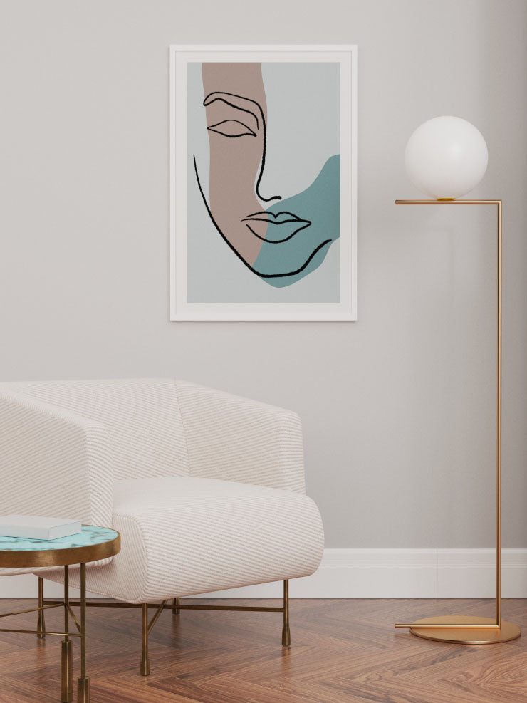 Kadın Yüzü - Art Print