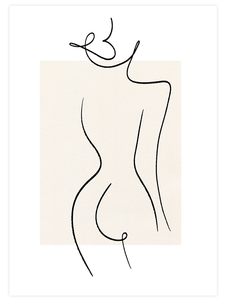 Nü N2 - Art Print Sanatsal Poster