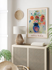Odilon Redon Large Vase With Flowers - Fine Art Poster