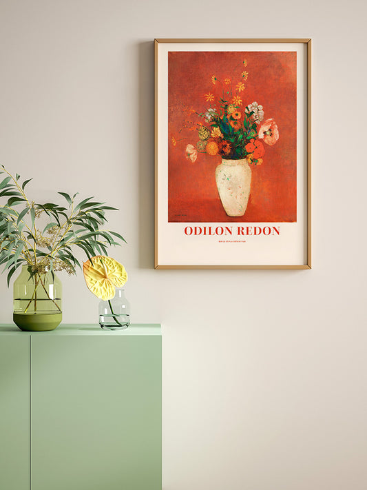 Odilon Redon Bouquet In A Chinese Vase Poster - Giclée Baskı