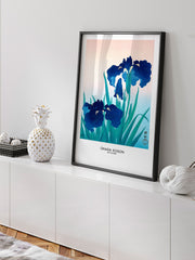 Ohara Koson Iris Flowers Poster - Giclée Baskı
