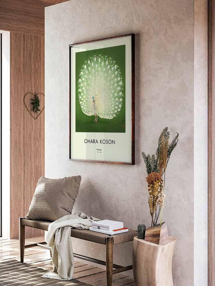Ohara Koson Peacock - Art Print