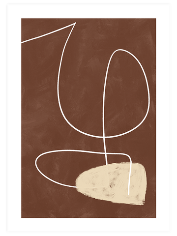 Organic Lines 2 - Art Print