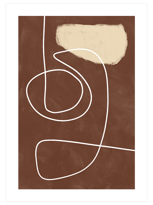Organic Lines 1 - Art Print