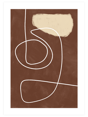 Organic Lines 1 - Art Print