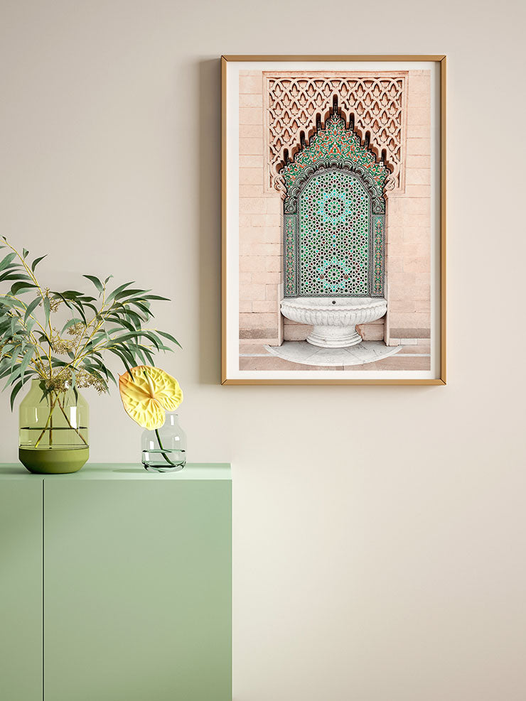 Mozai̇kli̇ Çeşme - Art Print Ürün ikincil görseli