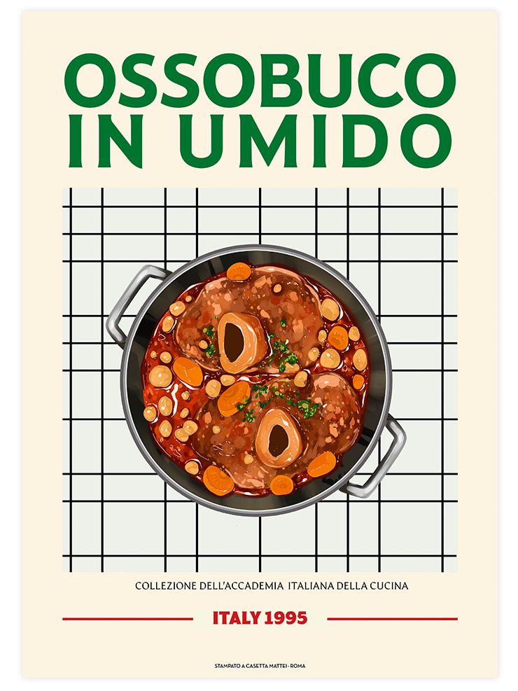 Ossobuco in Umido - Art Print Ürün ana görseli