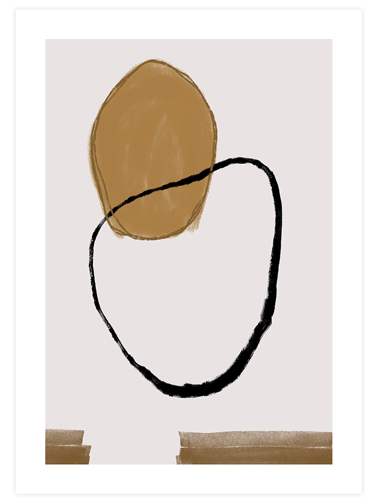 Painted Abstract - Art Print Sanatsal Poster
