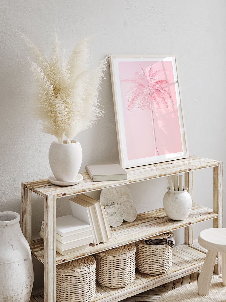 Pembe Palmiye - Art Print