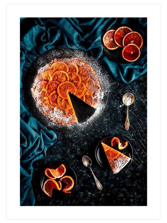 Orange Pie Poster - Giclée Baskı