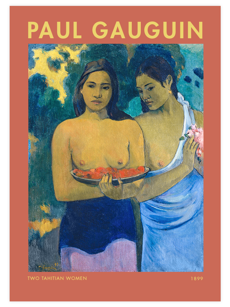 Paul Gauguin Two Tahitian Women - Art Print