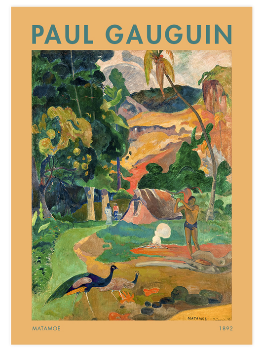 Paul Gauguin Landscape with Peacocks Poster - Giclée Baskı
