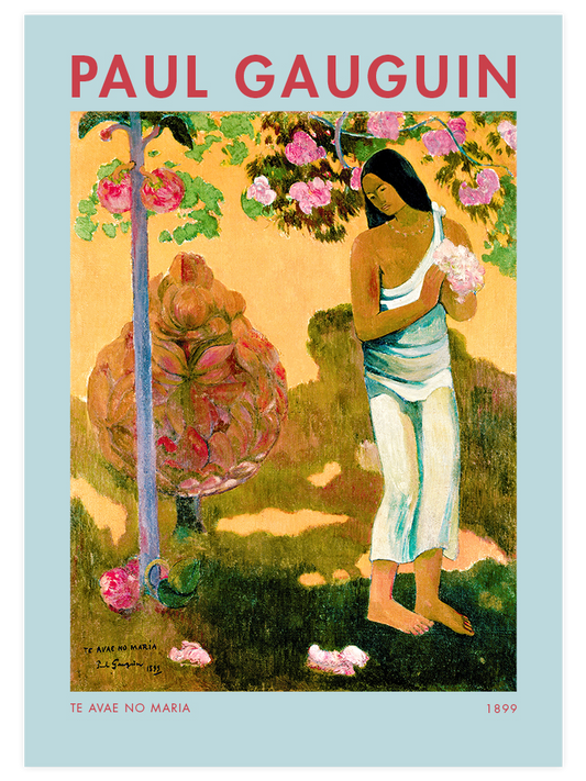 Paul Gauguin The Month of Maria Poster - Giclée Baskı