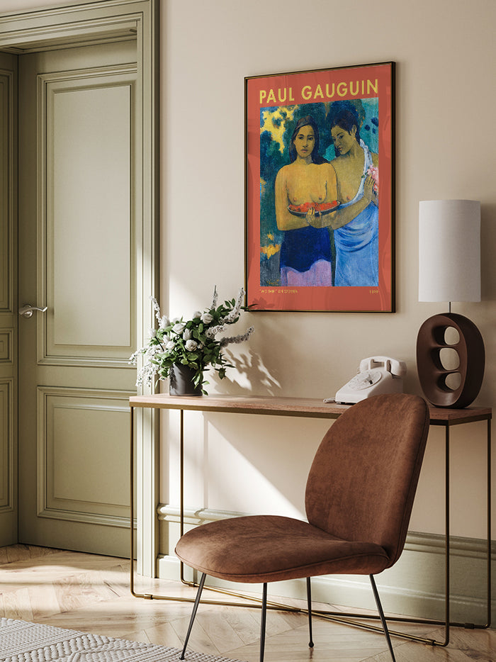 Paul Gauguin Two Tahitian Women - Art Print  Poster