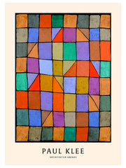 Paul Klee Architecture in the Evening - Fine Art Poster