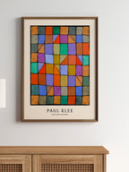 Klee Architecture in the Evening - Art Print