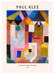 Paul Klee Colorful Architecture - Fine Art Poster