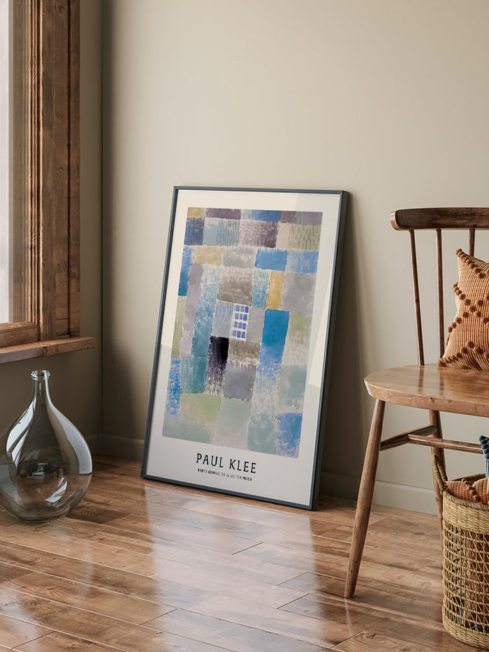 Klee First House of the Settlement - Art Print  Poster