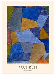 Paul Klee Rocks at Night - Fine Art Poster