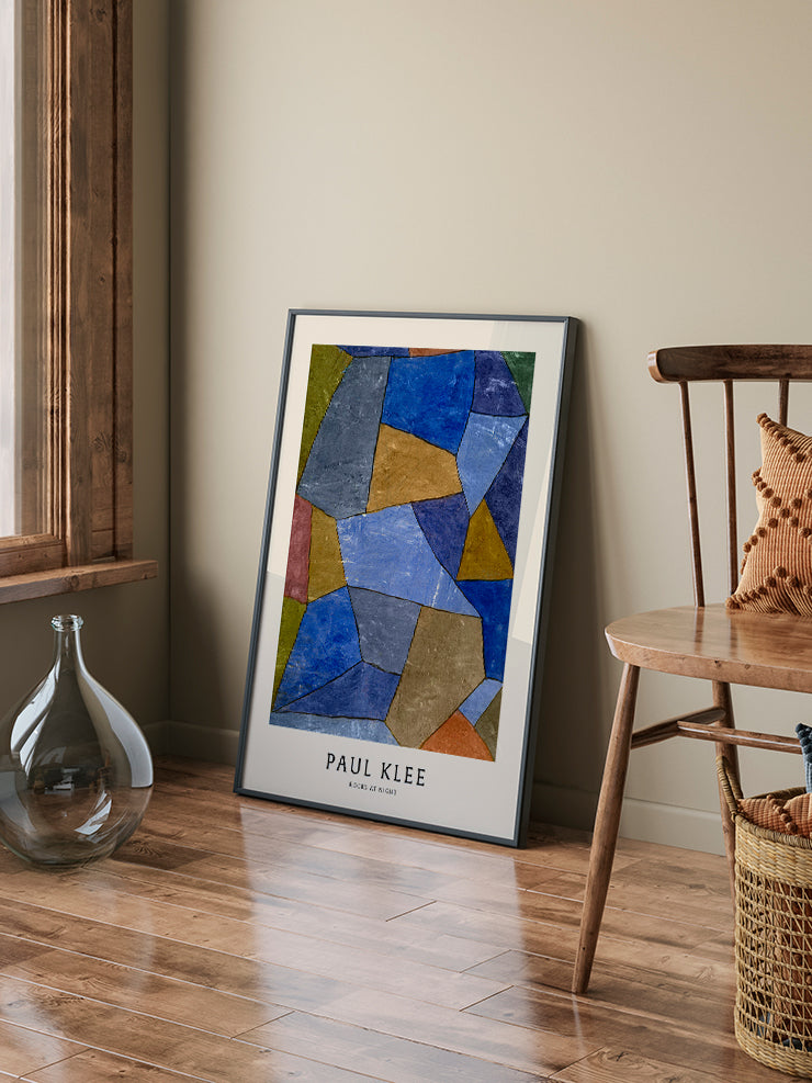 Paul Klee Rocks at Night - Art Print  Poster