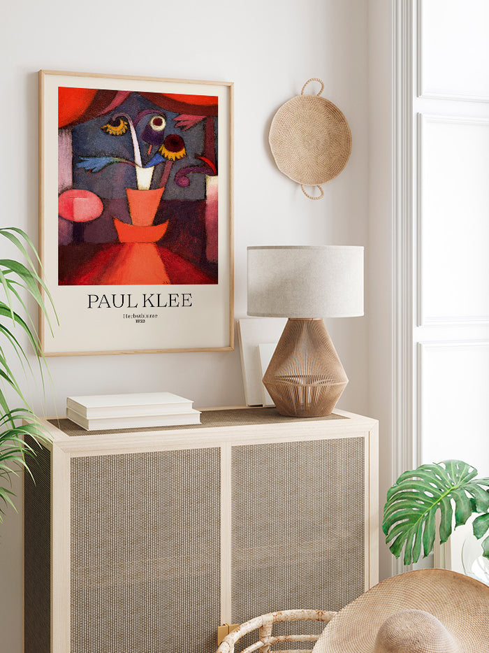 Paul Klee Autumn Flower - Art Print  Poster