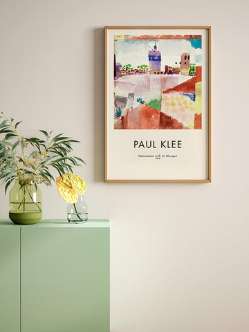 Klee Hammamet With Its Mosque - Art Print