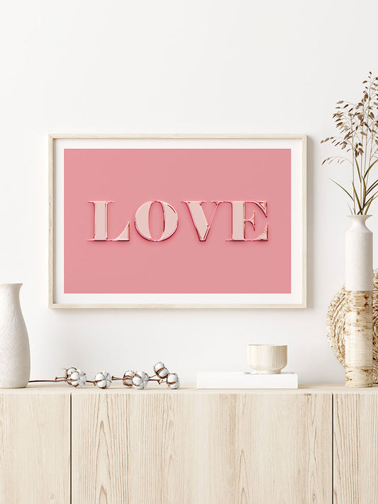 Chic Love Poster - Giclée Baskı