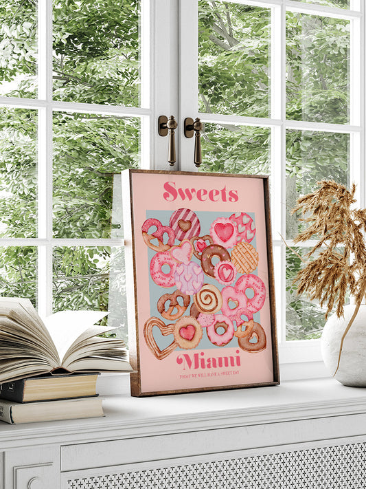 Sweets Poster - Giclée Baskı