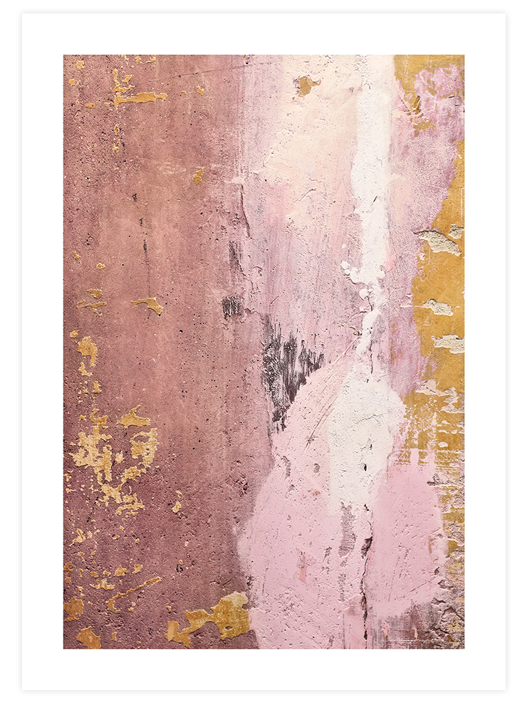 Pembe Soyut Sanat - Art Print Fotoğraflar Poster