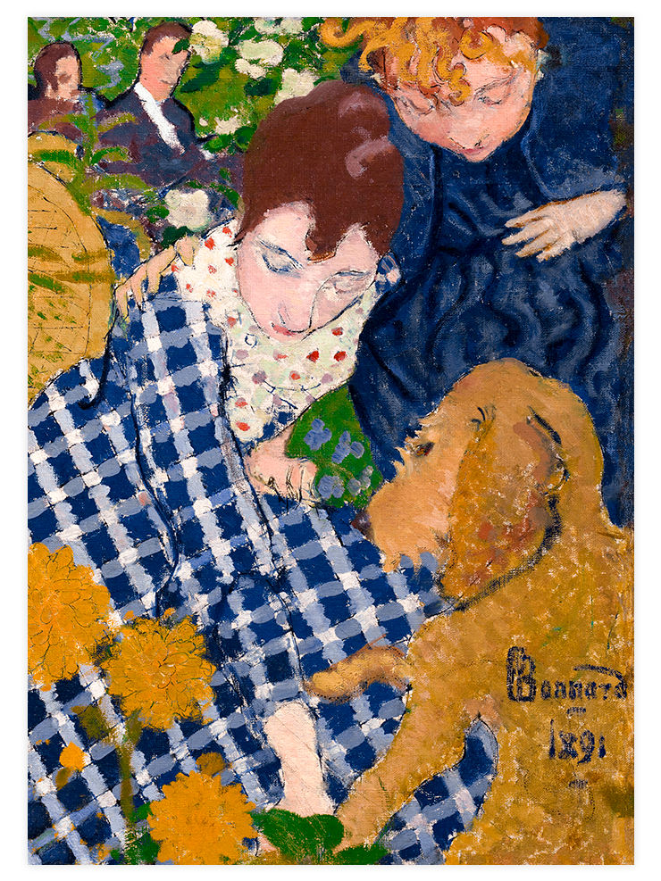 Pierre Bonnard Woman with Dog - Art Print Ürün ana görseli