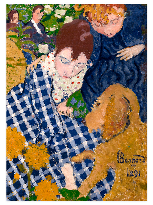 Pierre Bonnard Woman with Dog Poster - Giclée Baskı