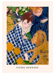 Pierre Bonnard Woman with Dog Poster - Giclée Baskı