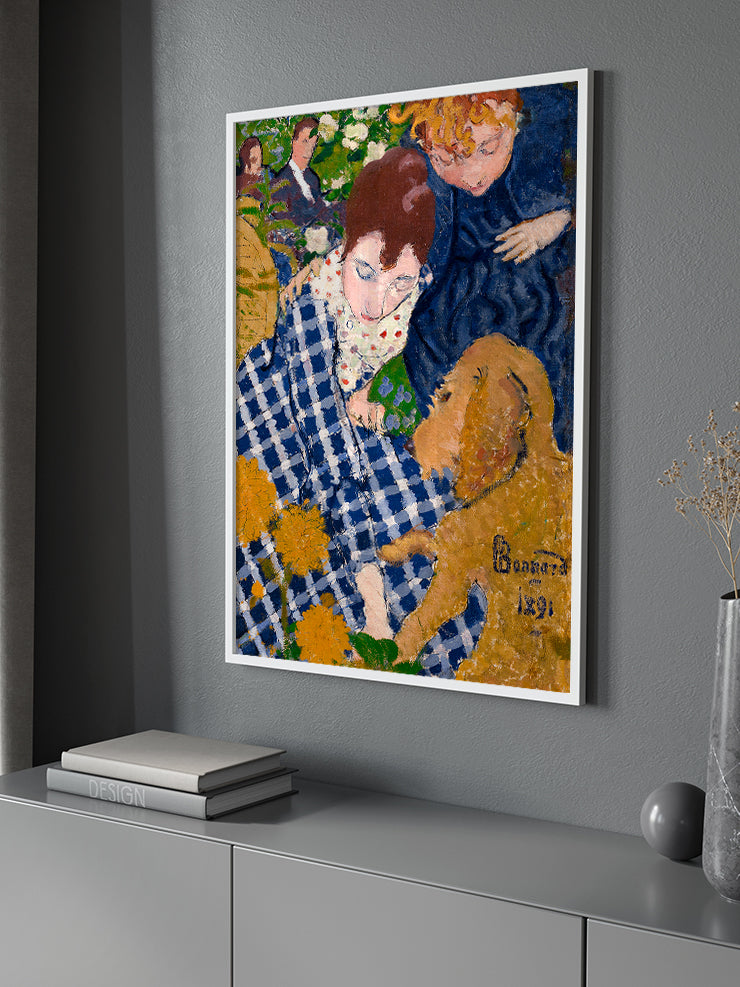 Pierre Bonnard Woman with Dog - Art Print Ürün ikincil görseli